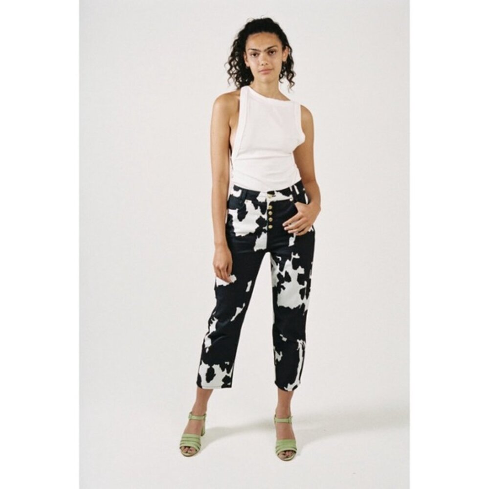 House of Sunny Cow Print Jeans - US Size 6